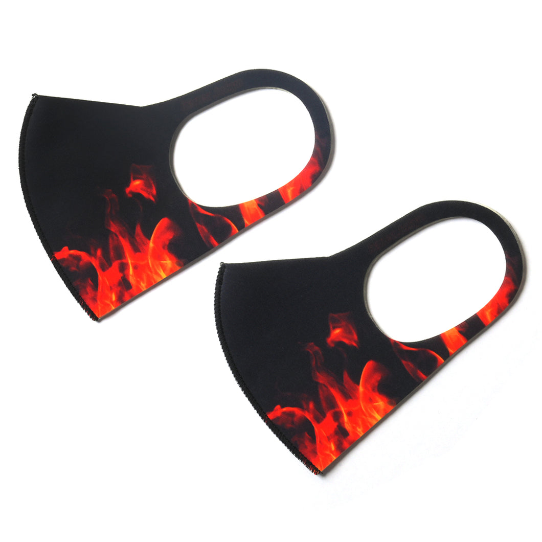 FIRE PATTERN MASK(RED)